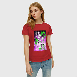 Футболка хлопковая женская Инструктор и ученица, цвет: красный — фото 2