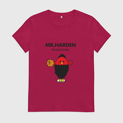 Футболка хлопковая женская Мистер Харден, цвет: маджента