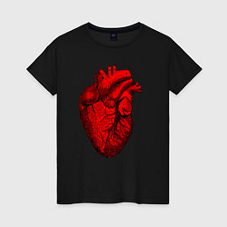 Женская футболка Сердце анатомическое