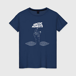 Футболка хлопковая женская Arctic Monkeys mardy bum, цвет: тёмно-синий