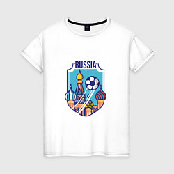 Женская футболка Football - Russia