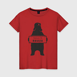 Женская футболка Russia - Bear