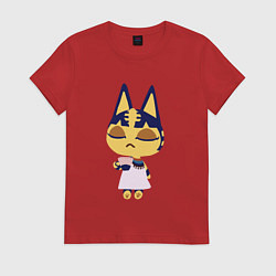 Футболка хлопковая женская Ankha Анка, цвет: красный