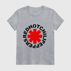 Футболка хлопковая женская Peppers logo, цвет: меланж