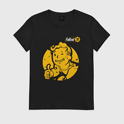 Футболка хлопковая женская FALLOUT, цвет: черный