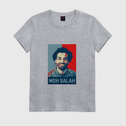 Футболка хлопковая женская Moh Salah, цвет: меланж