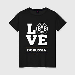 Футболка хлопковая женская Borussia Love Classic, цвет: черный