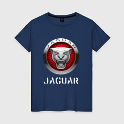 Футболка хлопковая женская JAGUAR Jaguar, цвет: тёмно-синий