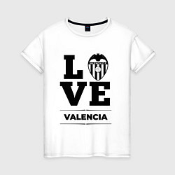 Футболка хлопковая женская Valencia Love Классика, цвет: белый