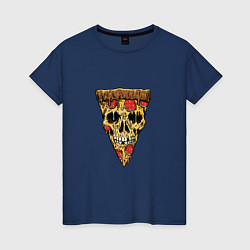 Женская футболка Pizza - Skull