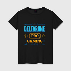 Футболка хлопковая женская Игра Deltarune PRO Gaming, цвет: черный