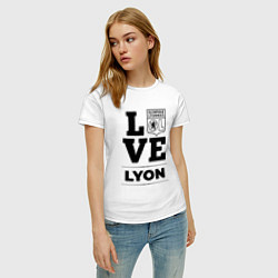 Футболка хлопковая женская Lyon Love Классика, цвет: белый — фото 2