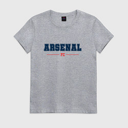 Футболка хлопковая женская Arsenal FC Classic, цвет: меланж
