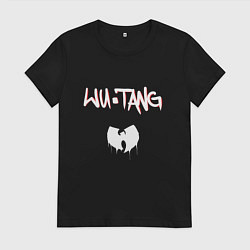 Футболка хлопковая женская Ву-Тэнг Клэн, цвет: черный