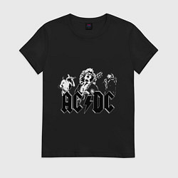 Футболка хлопковая женская ALTERNATING DIRECT CURRENT, цвет: черный