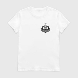 Футболка хлопковая женская Я железнодорожник, цвет: белый