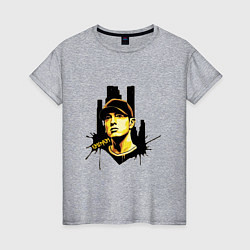 Женская футболка Eminem rap black