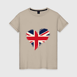 Женская футболка Сердце - Британия
