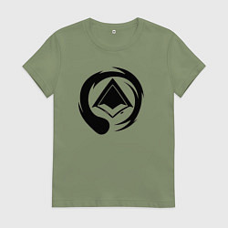 Футболка хлопковая женская ЛОГО Паладинс LOGO Paladins, цвет: авокадо