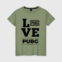 Женская футболка PUBG love classic