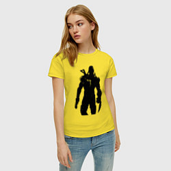 Футболка хлопковая женская Mass Effect N7 - Warrior, цвет: желтый — фото 2