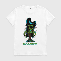 Футболка хлопковая женская Зажигай сейчас, цвет: белый