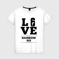Женская футболка Rainbow Six love classic
