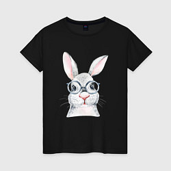Женская футболка Серый кролик