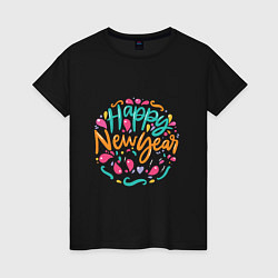 Женская футболка Счастливый новый год