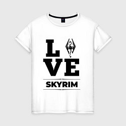 Женская футболка Skyrim love classic