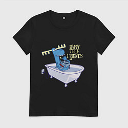 Футболка хлопковая женская Lumpy - high voltage, цвет: черный