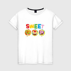 Женская футболка Мультяшные десерты