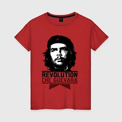 Футболка хлопковая женская Revolution hero, цвет: красный