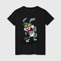 Женская футболка Безумный кролик