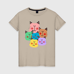 Женская футболка Забавные котики