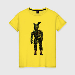 Футболка хлопковая женская Springtrap, цвет: желтый