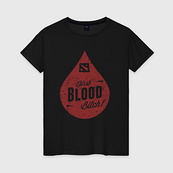 Женская футболка Dota blood