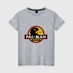Футболка хлопковая женская Pac-man game, цвет: меланж