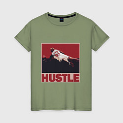 Футболка хлопковая женская Rodman hustle, цвет: авокадо
