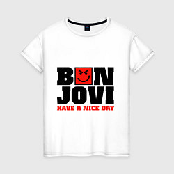 Женская футболка Bon Jovi band