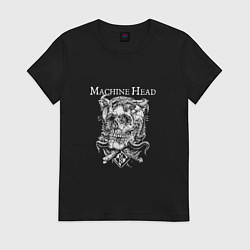 Футболка хлопковая женская Machine Head band, цвет: черный