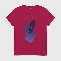 Женская футболка Давид силуэт статуя