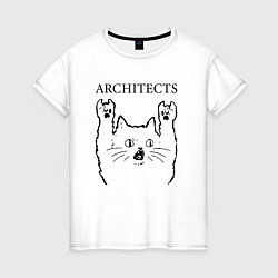 Женская футболка Architects - rock cat