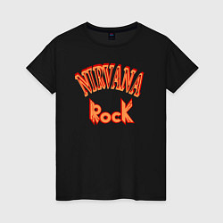 Женская футболка Нирвана музыка рок