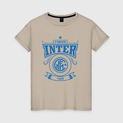 Футболка хлопковая женская Forza Inter, цвет: миндальный