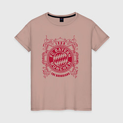Футболка хлопковая женская Мюнхенская Бавария, цвет: пыльно-розовый