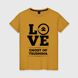 Женская футболка Ghost of Tsushima love classic