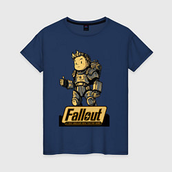 Женская футболка Vault boy in armor