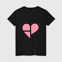Женская футболка Сердечко BLACKPINK
