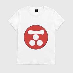 Футболка хлопковая женская Клан Мори Total War: Shogun 2, цвет: белый